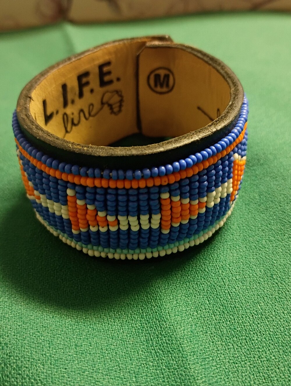 ❤️L.I.F.E. LINE LIFELINE Africa Life in Every Stitch Hand Beaded Bracelet Medium